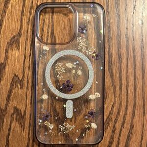 Floral Clear iPhone 14 Pro Max Case with MagSafe